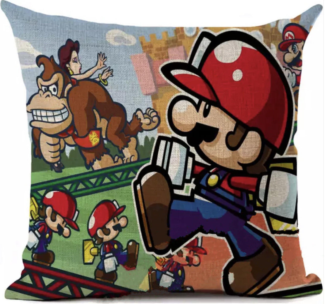 Mario vs Donkey Kong pillow case 45x45cm - Gameroom.fi