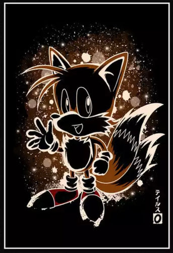 Tails - Canvas poster 20cm x 15cm