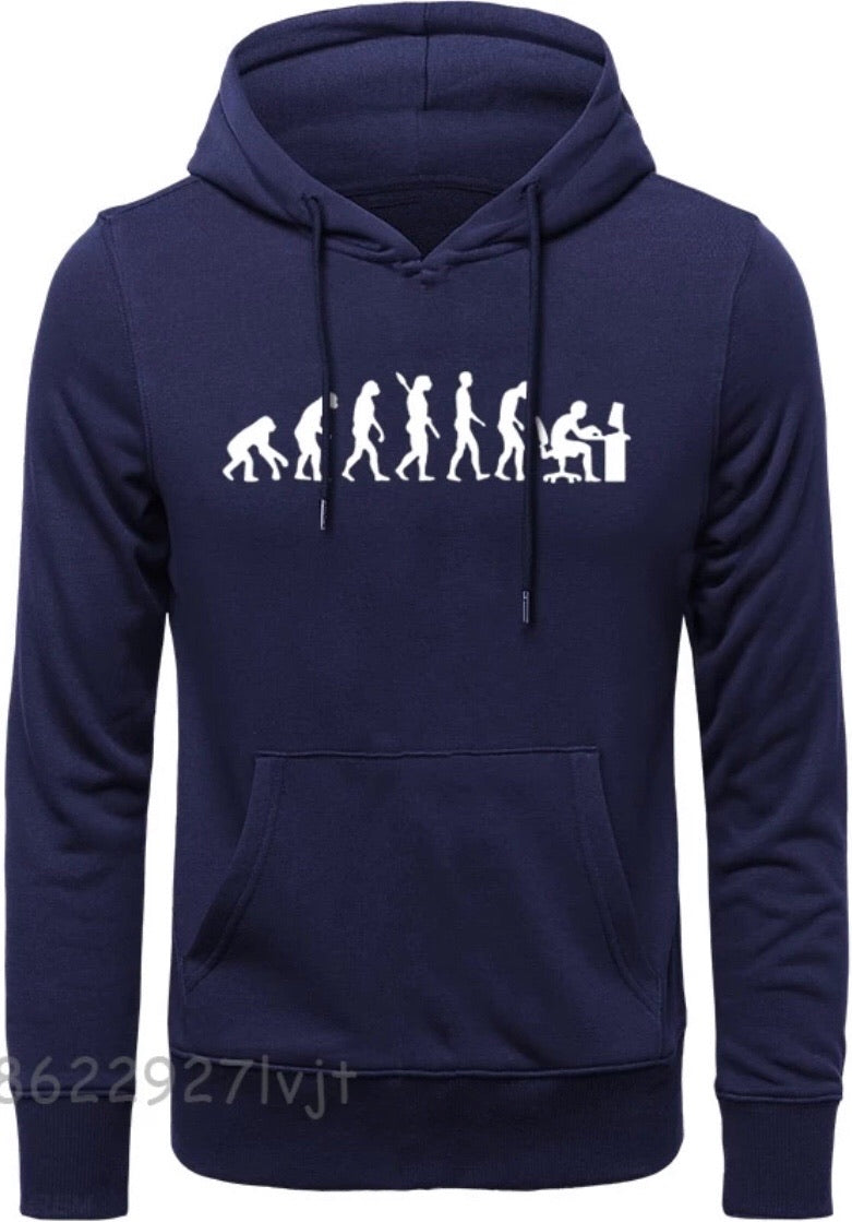 Gamer Evolution Hoodie (Blue-White)