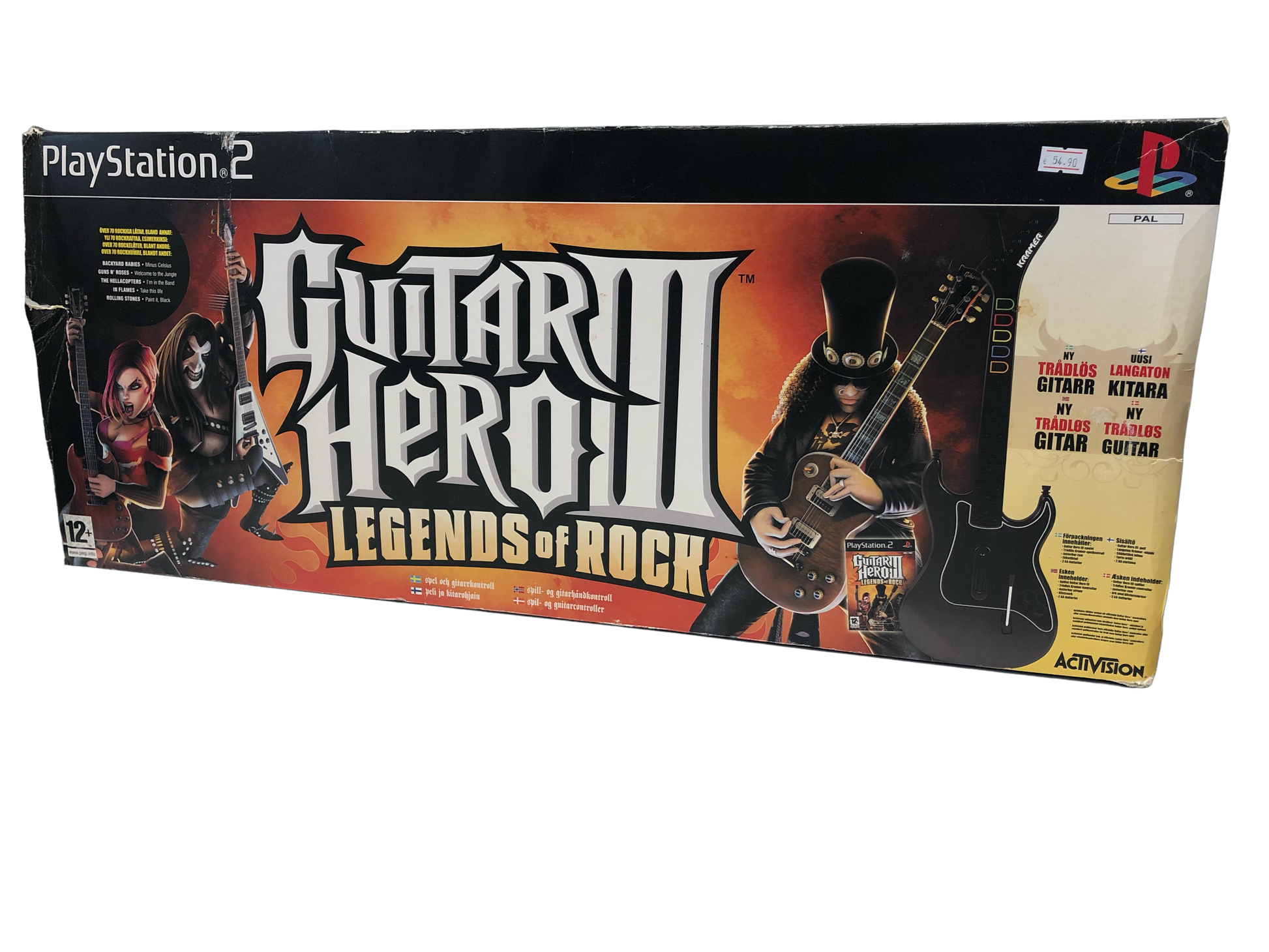 PS2 Guitar Hero III: Legends of Rock (complete wireless bundle) - Playstation 2 [used]