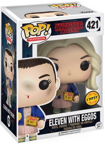 Funko Pop! Stranger Things: Eleven with Eggos (Chase) #421 (Pre-Order)