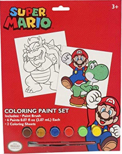 Super Mario coloring paint set