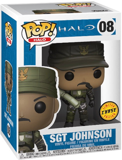 Funko Pop! Halo: Sgt. Johnson (Chase) #08 (Pre-Order)