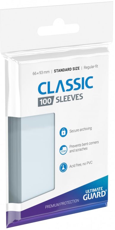 Ultimate Guard Classic soft clear sleeves - 100 pieces