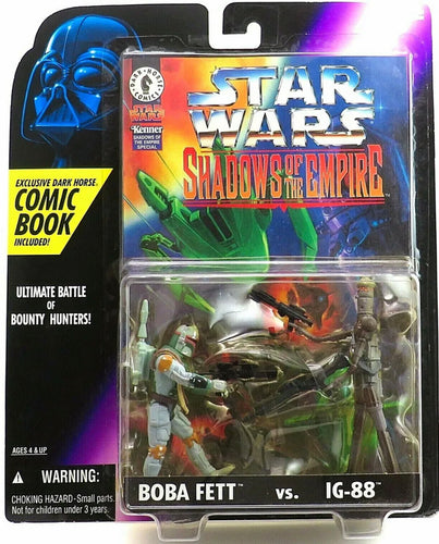 Star Wars Shadows of the Empire figure: Boba Fett Vs. IG-88 (Includes Stars Wars: Shadows of the Empire comic book)