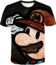 Load image into Gallery viewer, Paper Mario T-shirt (Black)
