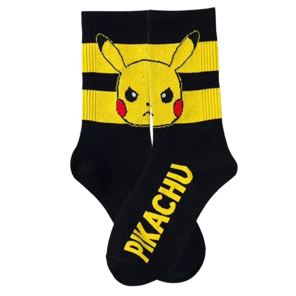 Pikachu socks (black & yellow) - Gameroom.fi