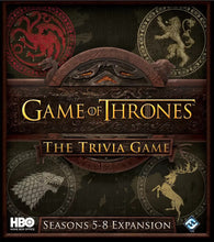 Load image into Gallery viewer, Game Of Thrones The Trivia Game + Seasons 5-8 Expansion
