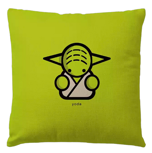 Star Wars: Cartoon Yoda pillow case 45cm x 45cm