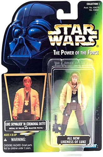 Star Wars Power of the Force Figure: Luke Skywalker (Ceremonial outfit) 9.5cm