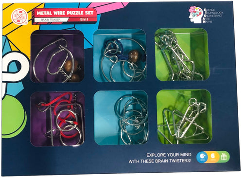 Metal Wire Puzzle Set 6 in 1