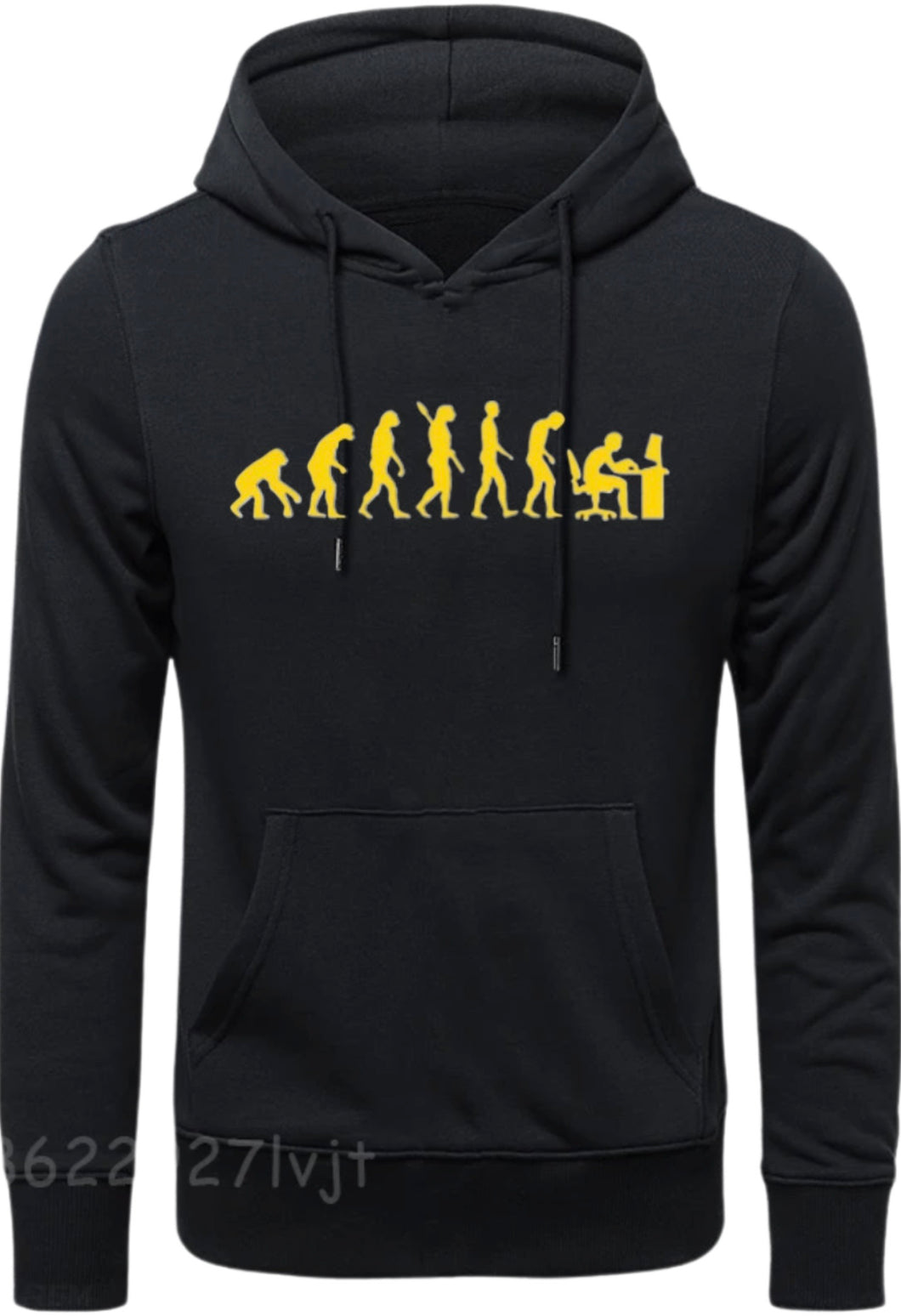 Gamer Evolution Hoodie (Black-Yellow)