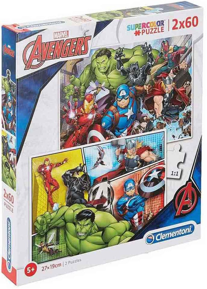 Marvel Avengers Puzzle - 2x 60 pieces