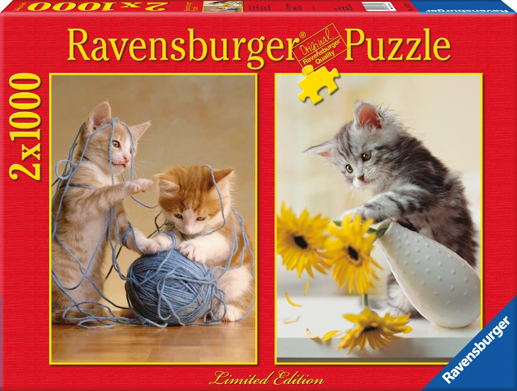 Ravensburger - Playful Kitten - 2 x 1000 Pieces