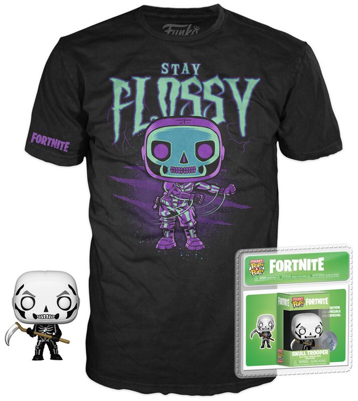 Funko Pocket POP! & T-shirt - Fortnite: Skull Trooper