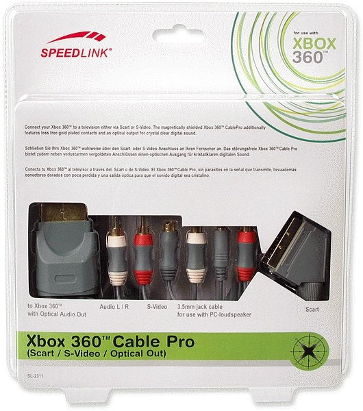 Speed Link - Cable Pro for Xbox 360 (Scart / S-Video / Optical Out)