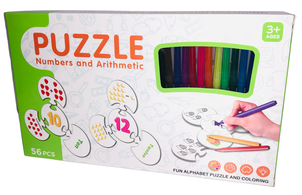 Puzzle Numbers and Arithmetic 56pcs