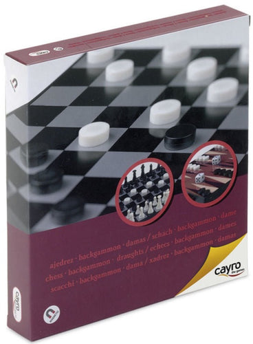 Magnetic Chess, Draughts & Backgammo (Pocket Size)