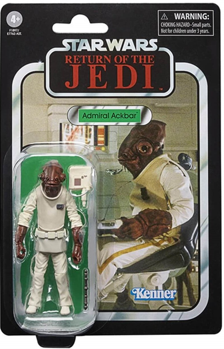 Star Wars Kenner Figure: Admiral Ackbar 9.5cm (The Vintage Collection)