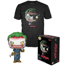 Load image into Gallery viewer, Funko POP! &amp; T-shirt: DC Comics - The Joker - Death of the Family (Glows in the dark) #273 (Size M)
