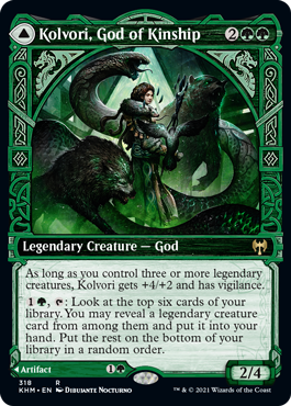 Magic the Gathering - Kolvori, God of Kinship / The Ringhart Crest - Kaldheim