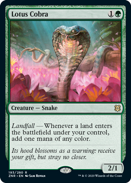 Magic the Gathering - Lotus Cobra - Zendikar Rising