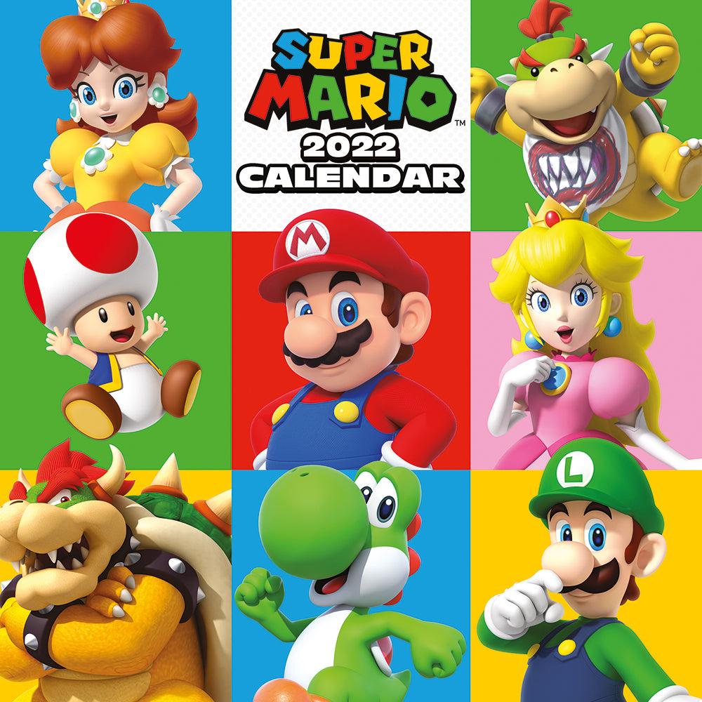 Super Mario Square Calendar 2022