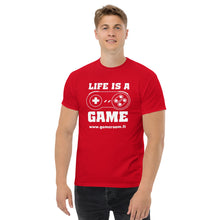 Load image into Gallery viewer, LIFE IS A GAME Men&#39;s heavyweight tee
