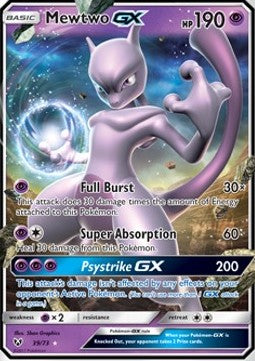 Pokémon TCG: Mewtwo GX 39/73 - Sun & Moon Shining Legends