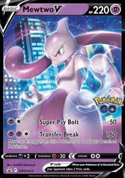 Mewtwo V SWSH223 Sword & Shield Pokémon Go - Promo