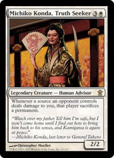 Magic The Gathering - Michiko Konda, Truth Seeker - Saviors of Kamigawa