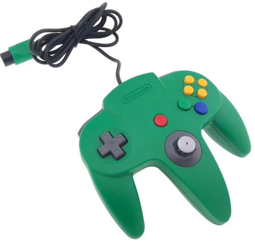 Original controller (GREEN) for N64 - Nintendo 64 [used]