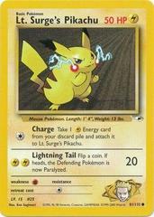 Pokémon TCG: Lt. Surge's Pikachu - Gym Heroes 81/132