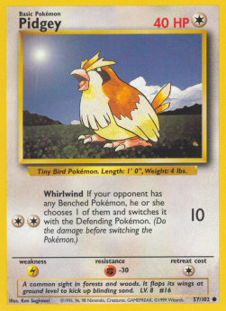 Pokémon TCG: Pidgey - Base Set 57/102