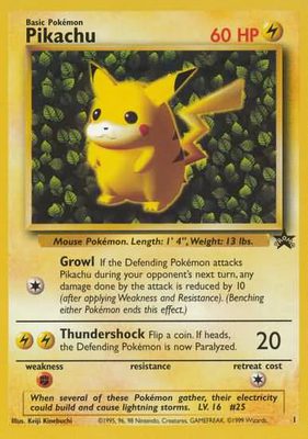 Pokémon TCG: Pikachu 1 - Black Star Promo