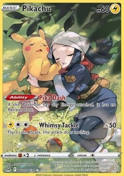 Pokemon TCG: Pikachu TG05/TG30 (Holo Rare) - Sword & Shield Lost Origin