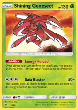 Pokémon TCG: Shining Genesect 9/73 - Sun & Moon Shining Legends