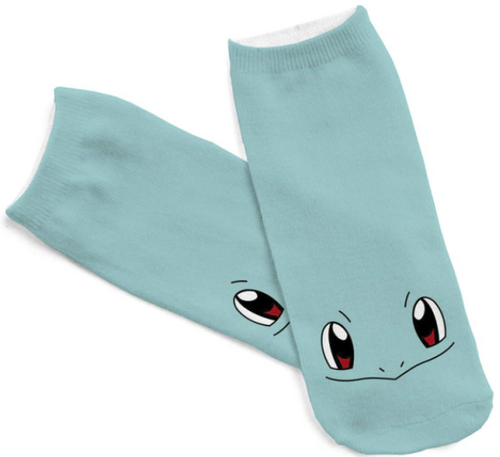 Pokémon: Squirtle socks (face)