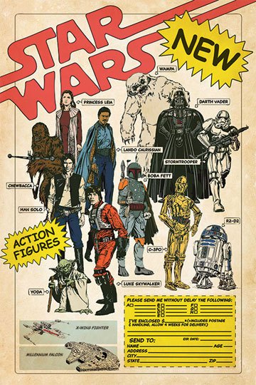 Star Wars Poster Pack Action Figures 61 x 91 cm