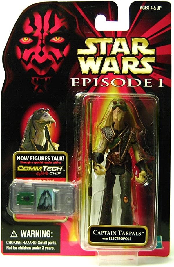 Star Wars 1999 Episode I Figure: Captain Tarpals with CommTalk chip