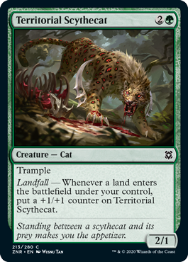 Magic the Gathering - Territorial Scythecat - Zendikar Rising (FOIL)