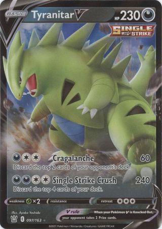 Pokémon TCG: Tyranitar V 97/163 - Sword & Shield Battle Styles