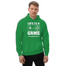 Load image into Gallery viewer, LIFE IS A GAME Unisex Hoodie
