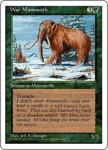 Magic The Gathering - War Mammoth - Revised Edition