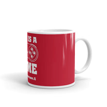 Load image into Gallery viewer, LIFE IS A GAME White&amp;Red glossy mug
