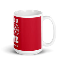 Load image into Gallery viewer, LIFE IS A GAME White&amp;Red glossy mug
