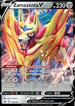 Pokémon TCG: Zamazenta V 139/202 - Sword & Shield