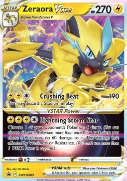 Pokémon TCG - Zeraora VSTAR SWSH265 - Sword & Shield Black Star Promos